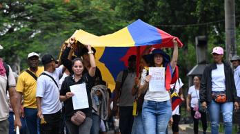 Marchas de 23 de noviembre. / Foto: AFP.