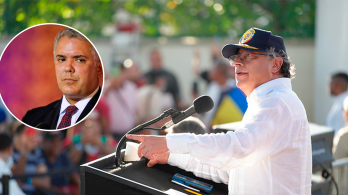Presidente Petro e Iván Duque