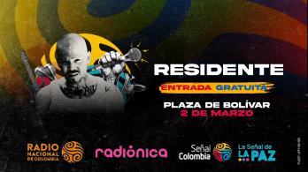 Residente regresa a la Plaza de Bolívar en un histórico "Concierto de la Esperanza" 