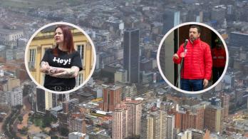 Críticas de Heidy Sánchez a Alcalde Galán. / Fotos: AFP y Alcaldía.