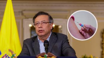 Petro sobre la producción de vacunas en Colombia. / Foto: Presidencia y Pixabay.