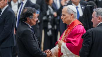 Presidente Petro tuvo su primer encuentro con el papa León XIV