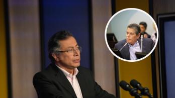 Petro sobre reto de senador en el debate de la consulta. / Fotos: Presidencia y Senado.