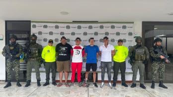 Extraditables y aliados de Iván Mordisco. / Foto: Policía.