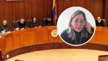 Jueza Sandra Liliana Heredia. / Fotos: Radio Nacional y pantallazo de audiencia.