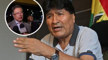 Evo Morales sobre Petro. / Fotos: AFP y Presidencia.