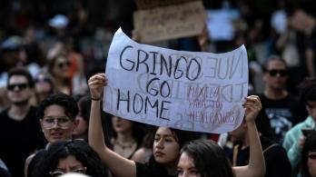 Marchas en contra de la gentrificación en México. / Foto: AFP.