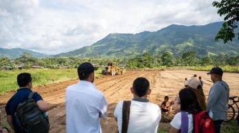 Avances en obras educativas en El Tarra. / Foto: MinEducación.