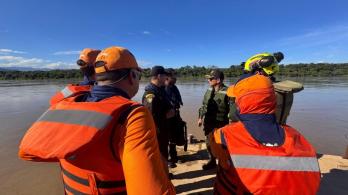 Búsqueda de militares en el Río Magdalena. / Foto: COL_EJERCITO.