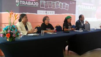 Representantes del sector de trabajo doméstico.