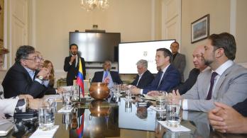 Reunión del presidente Petro con congresistas de Estados Unidos.