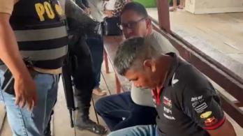 Toma de video de los contratistas detenidos.