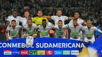 Once Caldas en la Copa Sudamericana. / Foto: AFP.