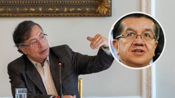 Petro le responde a exministro de Salud. / Fotos: Presidencia y AFP.