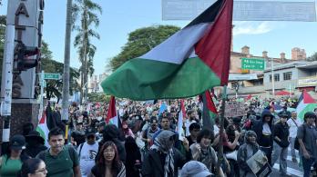 Protestas a favor del pueblo palestino en Medellín