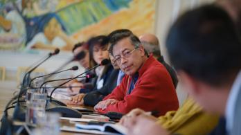 Presidente Petro en consejo de ministros