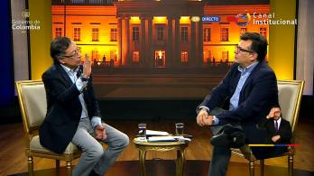 Presidente Petro en entrevista con RTVC