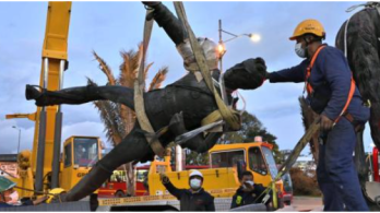 traslado de la escultura del Bolívar Ecuestre del Monumento a los Héroes