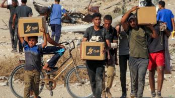 Ayuda humanitaria en Gaza. / Foto: AFP.