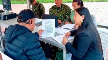 Registro de militares. / Foto: Comando General de las Fuerzas Militares.