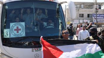 Liberación de prisioneros palestinos. / Foto: AFP.