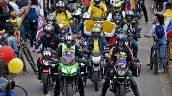Restricción de moteros en Bogotá. / Foto: AFP.