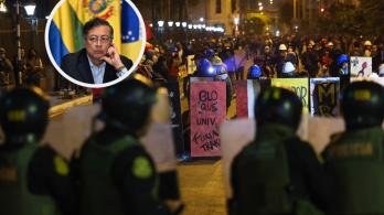 Petro sobre crisis en Perú. / Fotos: AFP.