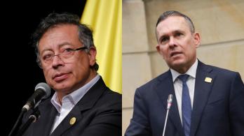 Petro señala a Efraín Cepeda. / Fotos: Presidencia y Senado.