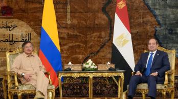 Presidente Petro junto a Abdelfatah El-Sisi. / Foto: Presidencia.