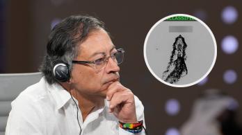 Petro sobre misiles. / Foto: Presidencia.