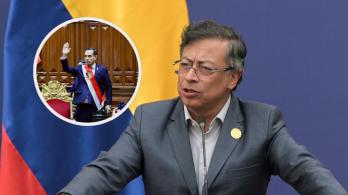 Petro sobre crisis política en Perú. / Fotos: AFP.