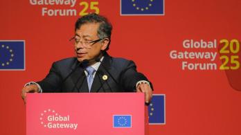 Presidente Petro desde el Global Getaway Forum. / Foto: Presidencia.