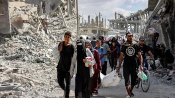 Regreso a Franja de Gaza. / Foto: AFP.