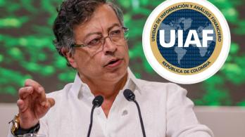 Presidente Petro sobre informe de la UIAF. / Fotos: Presidencia y UIAF.