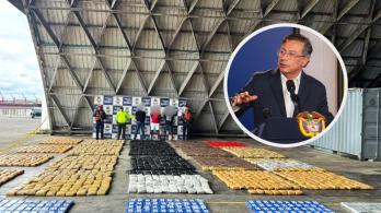 Presidente Petro sobre cocaína. / Fotos: MinDefensa y Presidencia.