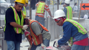 obreros de construcción