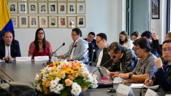 Mesa para el salario mínimo 2026. / Foto: MinTrabajo.