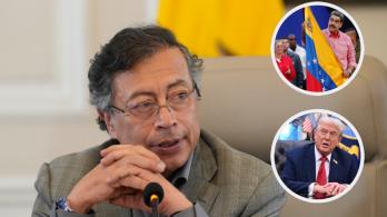 Petro sobre Donald Trump y Nicolás Maduro. / Fotos: Presidencia y AFP.