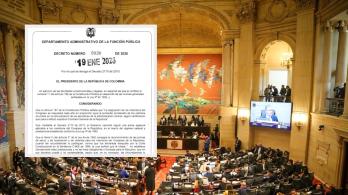 Decreto reduce primas a congresistas. / Foto: Presidencia y AFP.