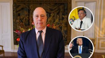 Embajador Daniel Garcia-Peña y detalles de la llamada. / Fotos: AFP y Presidencia.