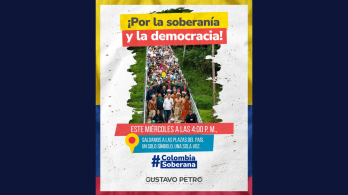 Petro convoca a movilización nacional en defensa de la soberanía.
