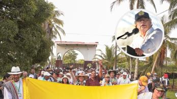 Petro sobre hacienda La Virgen del Cobre. / Fotos: ANT y Presidencia.