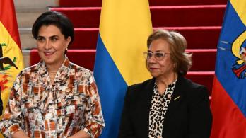 Cancilleres de Ecuador y Colombia. / Foto: AFP.