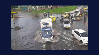 Granizada en Bogotá este jueves: Engativá, localidad más afectada.