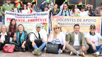 Paro de maestros. / Foto: X de ADE Bogotá.