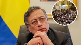 Petro lanza pullas a congresistas. / Fotos: Presidencia y Redes sociales.