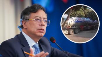 Petro sobre denuncia de carrotanque en Aguachica. / Foto: Presidencia y redes sociales.