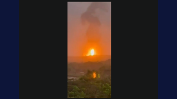 Volcán de lodo hizo erupción en San Juan de Urabá.