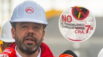 Galán sobre obras en la Cra Séptima. / Fotos: X de Galán y Redes Sociales.