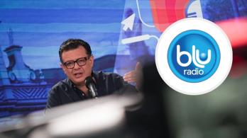 Gerente de RTVC desmiente a Blu Radio. / Foto: Julián Perilla - RTVC y Logo de Blu Radio.